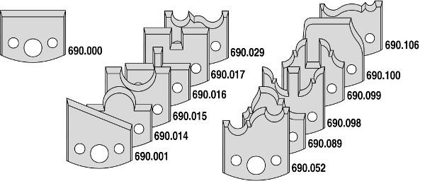 CMT 692.013.12 Fräser-Set Für Profilierung – Ohne Gegenmesser, Ø78x40 Mm, Schaft 19,05 Mm, In Kunststoffkoffer